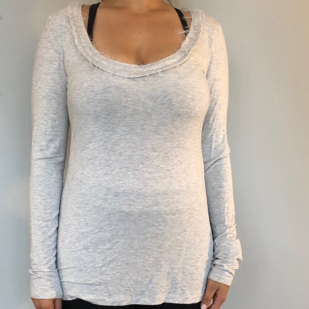 Grey long sleeved shirt from banana republic